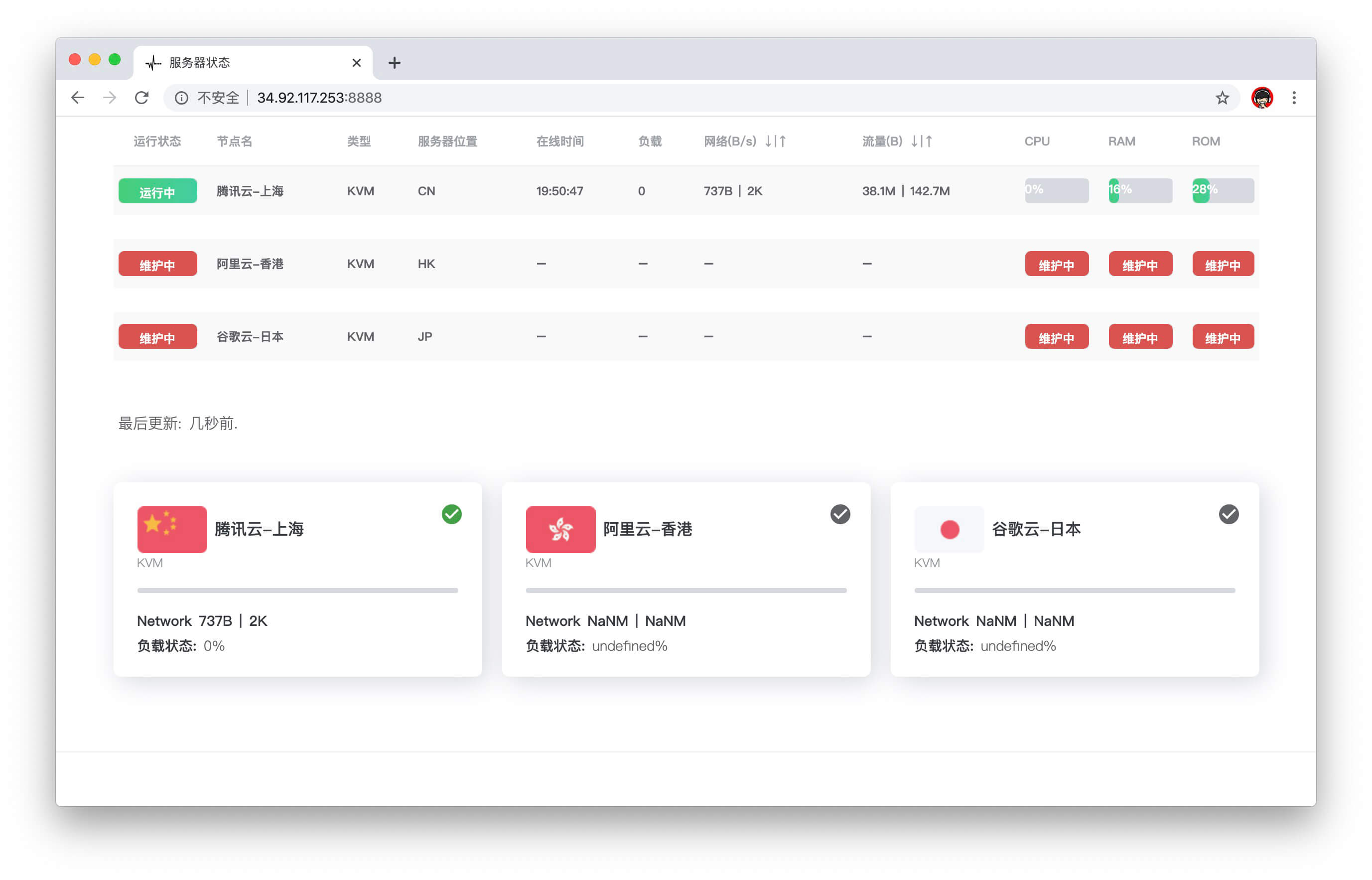 Linux 服务器 docker 部署 ServerStatus 服务器监控程序-小林博客
