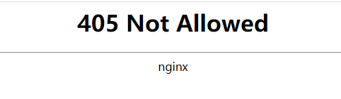 点击数据库管理，nginx提示出现405 Not Allowed错误，是怎么回事？-小林博客