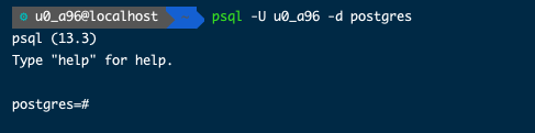 Termux玩转PostgreSQL Termux玩转PostgreSQL
