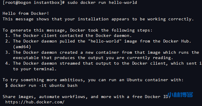 解决新安装Docker安装完成运行报错 解决新安装Docker安装完成运行报错