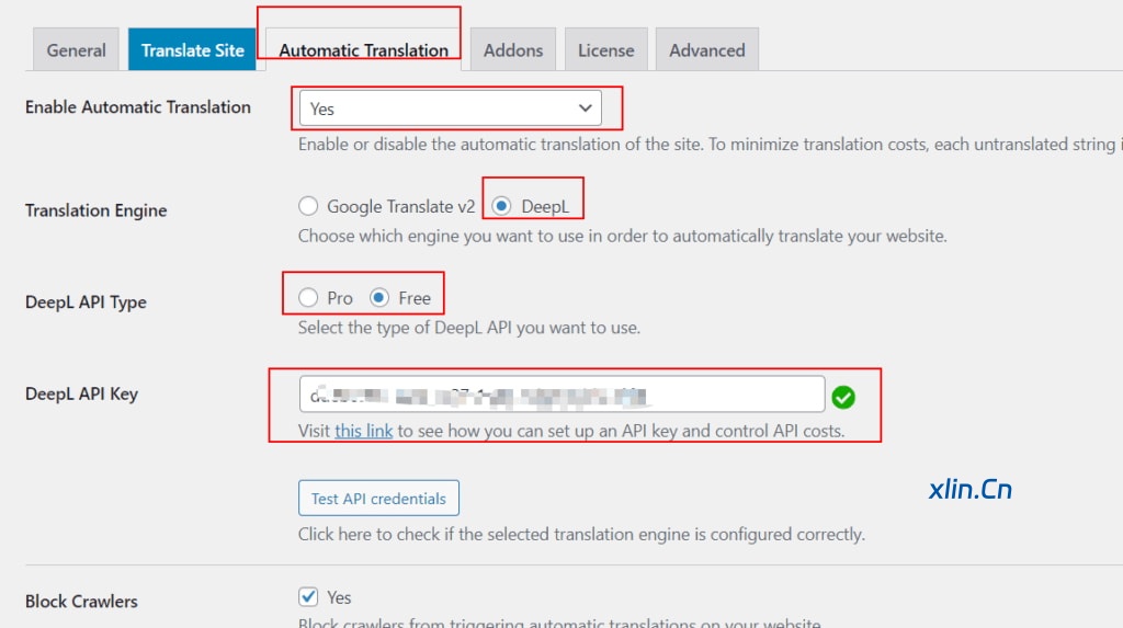 TranslatePress插件启动自动翻译教程-小林博客