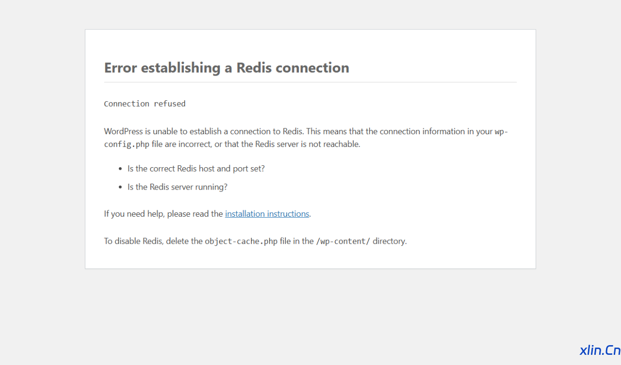 1Panel WordPress 安装 Redis Object Cache 教程-小林博客