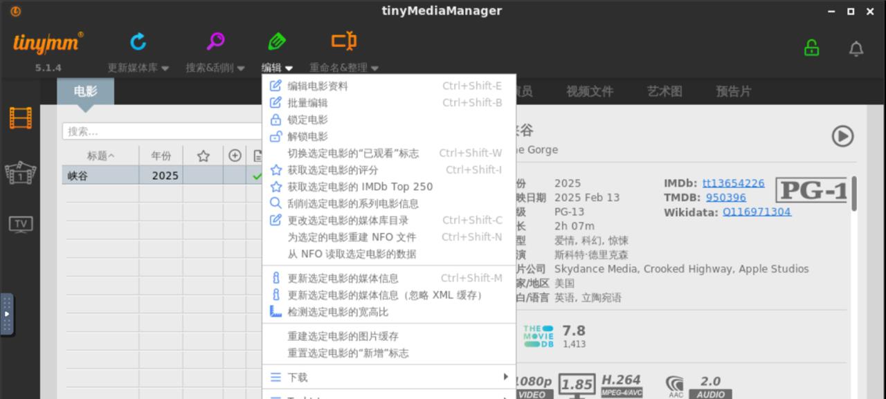 使用 Docker 部署 tinyMediaManager 刮削工具 使用 Docker 部署 tinyMediaManager 刮削工具