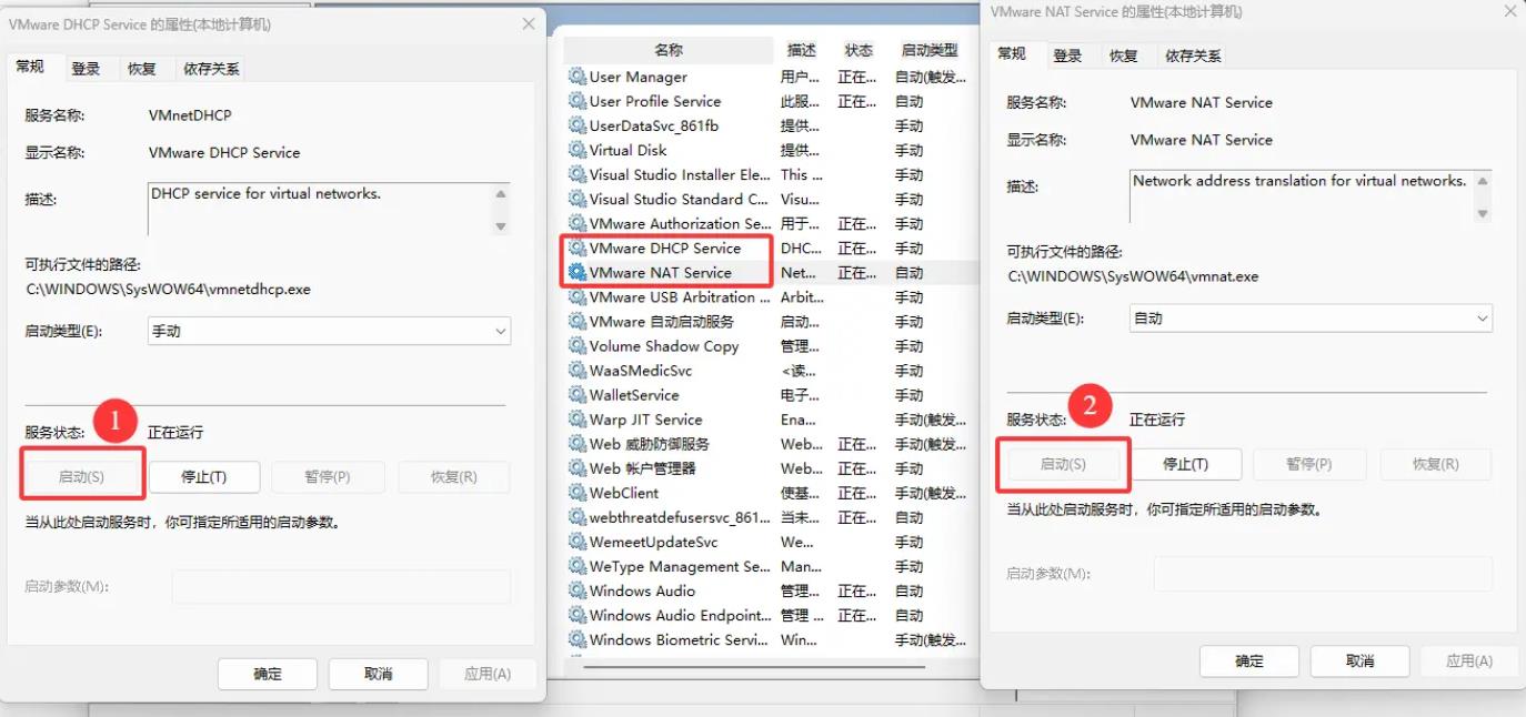 Windows11 下vmware不能上网-小林博客