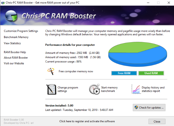 Chris-PC.RAM.Booster 内存优化工具 Chris-PC.RAM.Booster 内存优化工具