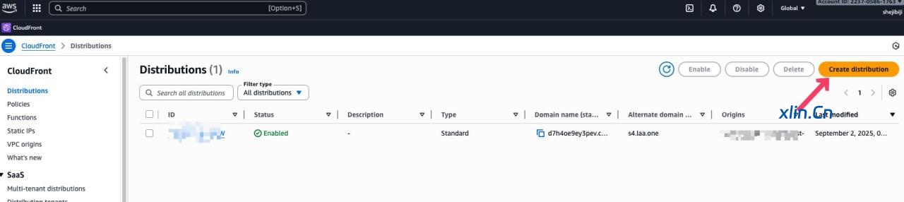 如何实现 Amazon S3 自定义域名 HTTPS 访问，利用 CloudFront 即可轻松实现云存储加速-小林博客